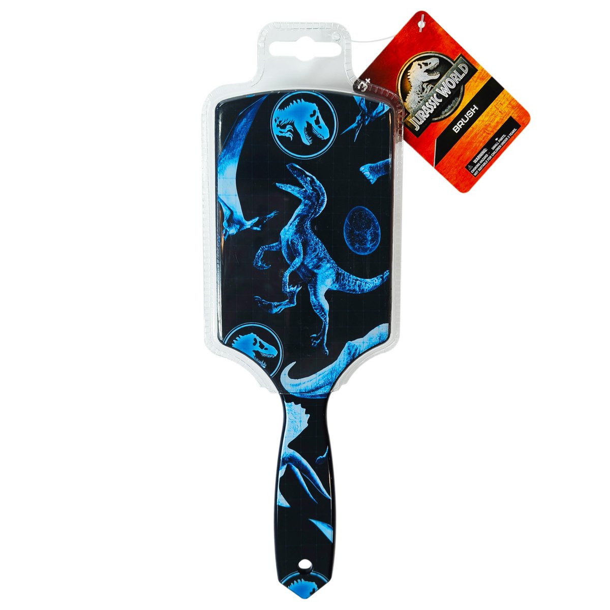 LUV HER Kids' Detangling Hair Brush - Jurassic World Design - Gentle on Wet & Dry Hair for Ages 3+ Avelisse