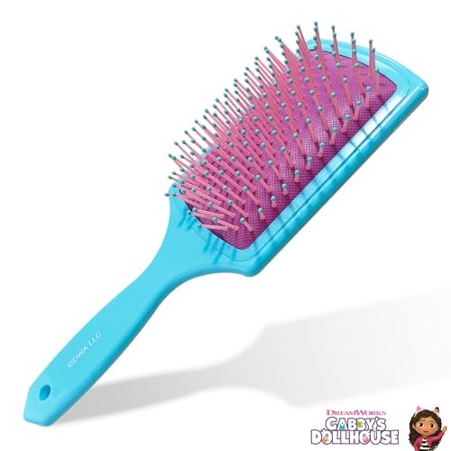 LUV HER Kids Hair Brush & Spa Headband Set for Girls - Gabby's Dollhouse Cakey - Fun Grooming Kit for Detangling, Styling & Skincare - Soft & Stretchy One Size, Ages 3+ Avelisse