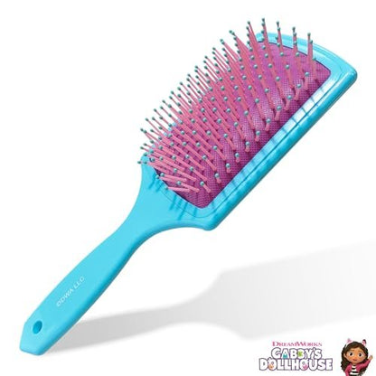 LUV HER Kids Hair Brush & Spa Headband Set for Girls - Gabby's Dollhouse Cakey - Fun Grooming Kit for Detangling, Styling & Skincare - Soft & Stretchy One Size, Ages 3+ Avelisse