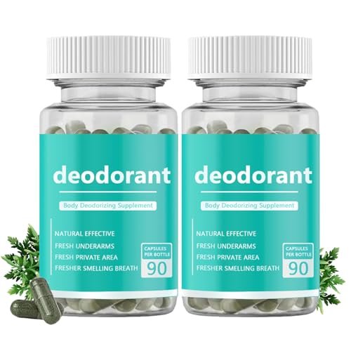 Body Deodorizing Supplement - Internal Deodorant Chlorophyll Capsules for Men & Women, Full Body Odor Control, Natural Deodorant, 90 Count Avelisse