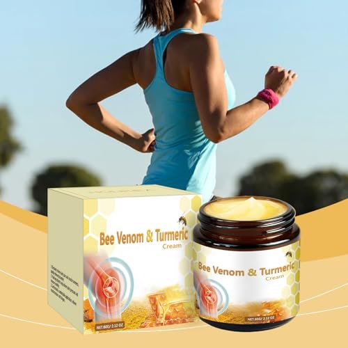 OSFRIAGE Bee Venom Turmeric Joint Cream - Professional Strength Joint & Bone Gel for Back, Knee, Hands, Neck, Feet - 2 Pack (60ml Total) Avelisse