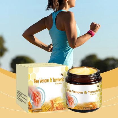 OSFRIAGE Bee Venom Turmeric Joint Cream - Professional Strength Joint & Bone Gel for Back, Knee, Hands, Neck, Feet - 2 Pack (60ml Total) Avelisse