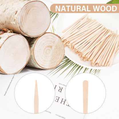 EWVVSS 1200-Pcs Eyebrow Wax Sticks for Hair Removal - Wooden Wax Applicator Sticks for Precision Facial Waxing