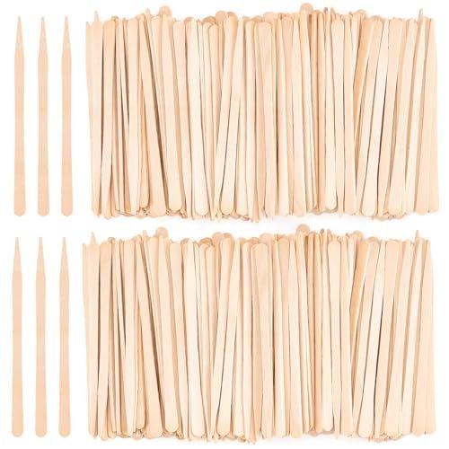 EWVVSS 1200-Pcs Eyebrow Wax Sticks for Hair Removal - Wooden Wax Applicator Sticks for Precision Facial Waxing - görsel 2