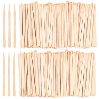 EWVVSS 1200-Pcs Eyebrow Wax Sticks for Hair Removal - Wooden Wax Applicator Sticks for Precision Facial Waxing