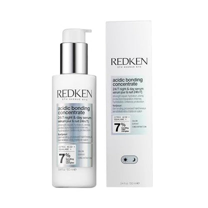 Redken Acidic Bonding Concentrate 24/7 Night & Day Serum for Damaged Hair - Nourishes & Restores, Overnight Hair Repair & Protection, Lightweight & Anti-Frizz Avelisse