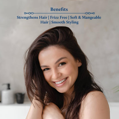 Blue Nectar Rosemary Hair Gel for Curly & Frizzy Hair | Plant-Based Keratin Moisturizer for Women & Men | All Hair Types (12 Herbs, 1.7 Fl Oz)