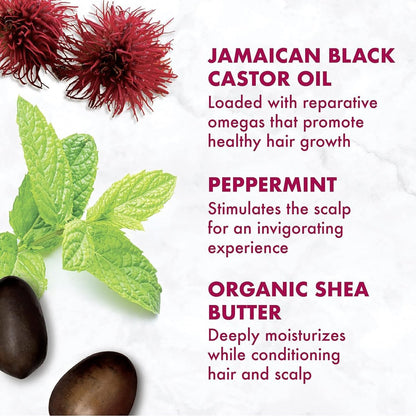 SheaMoisture Jamaican Black Castor Oil Strengthen & Restore Shampoo and Leave-in Conditioner Travel Set, 3.2 oz Each Avelisse