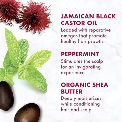 SheaMoisture Jamaican Black Castor Oil Strengthen & Restore Shampoo and Leave-in Conditioner Travel Set, 3.2 oz Each Avelisse