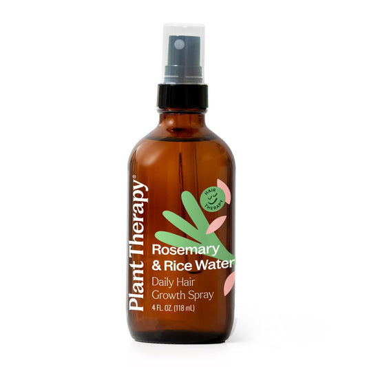 Plant Therapy Rosemary & Rice Water Spray 4 oz – Daily Hair Growth Spray for Natural Hair, Boosts Strength & Elasticity, Adds Volume & Shine Avelisse