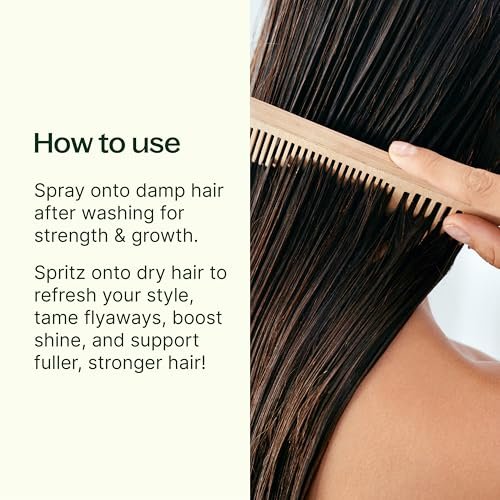 Plant Therapy Rosemary & Rice Water Spray 4 oz – Daily Hair Growth Spray for Natural Hair, Boosts Strength & Elasticity, Adds Volume & Shine Avelisse