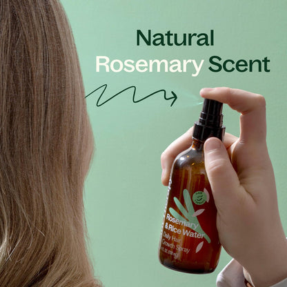 Plant Therapy Rosemary & Rice Water Spray 4 oz – Daily Hair Growth Spray for Natural Hair, Boosts Strength & Elasticity, Adds Volume & Shine Avelisse
