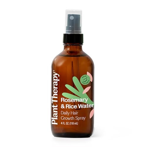 Plant Therapy Rosemary & Rice Water Spray 4 oz – Daily Hair Growth Spray for Natural Hair, Boosts Strength & Elasticity, Adds Volume & Shine Avelisse