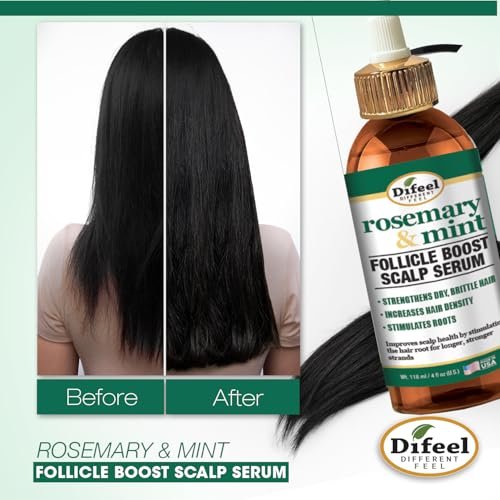 Difeel Rosemary & Mint Follicle Boost Scalp Serum – 4 oz - görsel 10