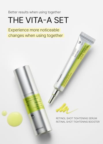 celimax The Vita A Retinol Shot Tightening Serum - Anti-Aging Retinol Serum with Peptide, Pore Minimizer, Wrinkles & Fine Lines, Firmer Skin, 1.01 Fl Oz Avelisse