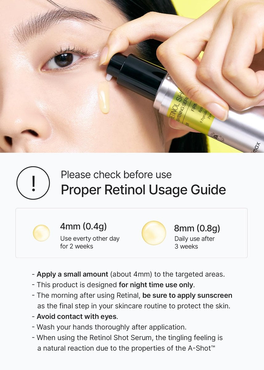 celimax The Vita A Retinol Shot Tightening Serum - Anti-Aging Retinol Serum with Peptide, Pore Minimizer, Wrinkles & Fine Lines, Firmer Skin, 1.01 Fl Oz Avelisse