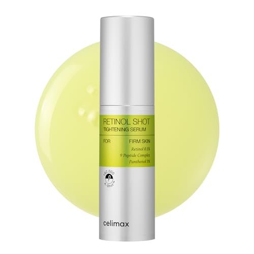 celimax The Vita A Retinol Shot Tightening Serum - Anti-Aging Retinol Serum with Peptide, Pore Minimizer, Wrinkles & Fine Lines, Firmer Skin, 1.01 Fl Oz Avelisse