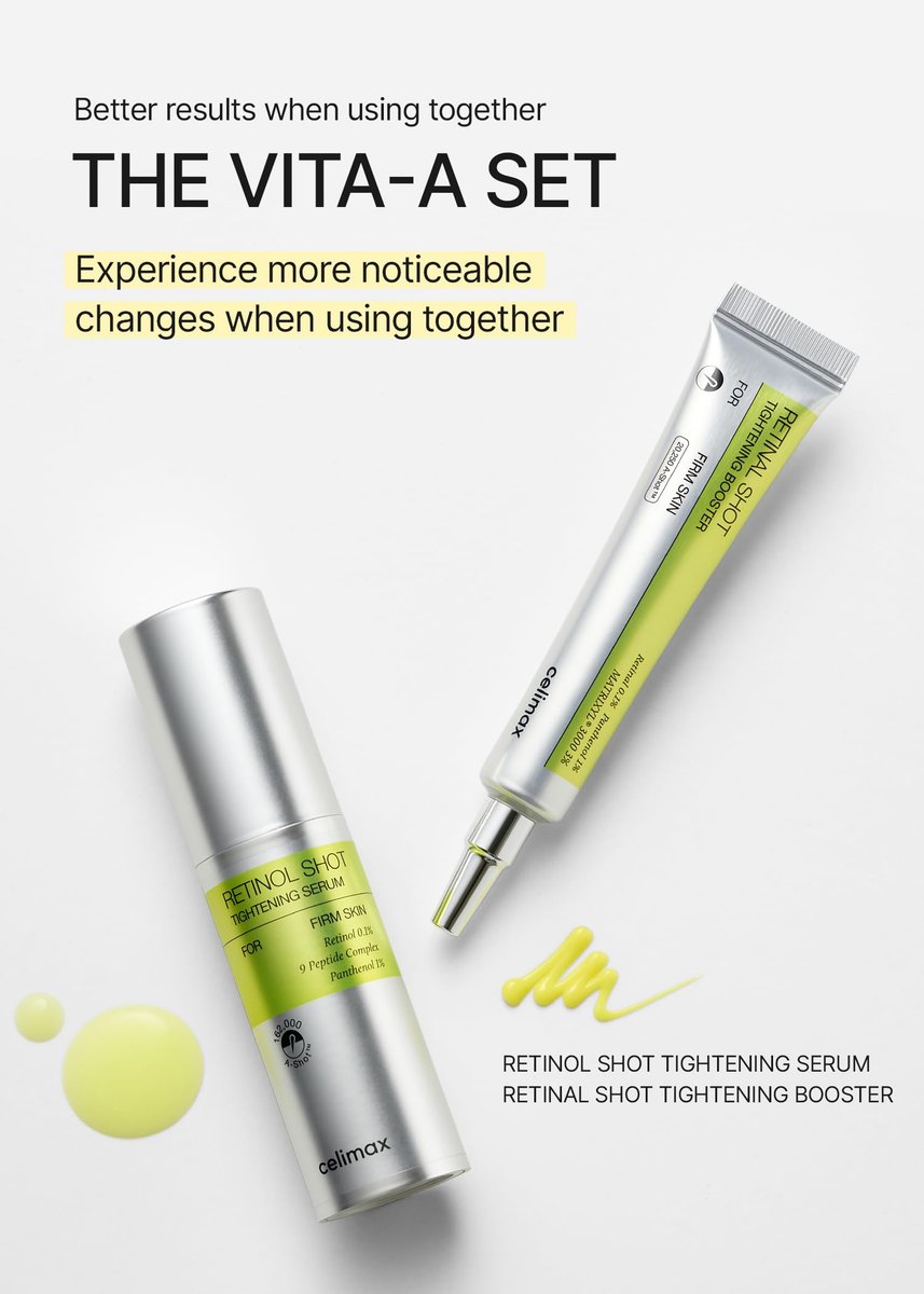 celimax The Vita A Retinol Shot Tightening Serum - Anti-Aging Retinol Serum with Peptide, Pore Minimizer, Wrinkles & Fine Lines, Firmer Skin, 1.01 Fl Oz Avelisse