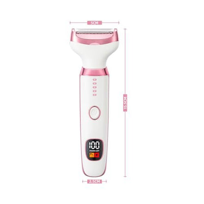 Ourcec Electric Razor Shavers for Women – 5 in 1 Wet/Dry Bikini Trimmer & Face Razor for Painless Hair Removal on Face, Nose, Eyebrows, Arms, Armpits, Legs, Pubic Area (Pink) Avelisse