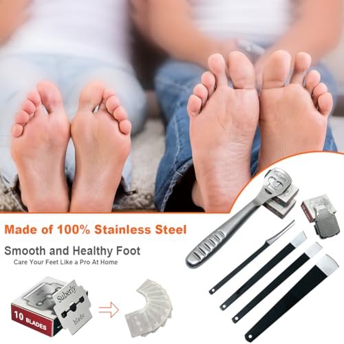 36 Pcs Callus Shaver for Feet Set – Professional Stainless Steel Callus Remover for Wet & Dry Feet with 30 Replacement Blades - görsel 12