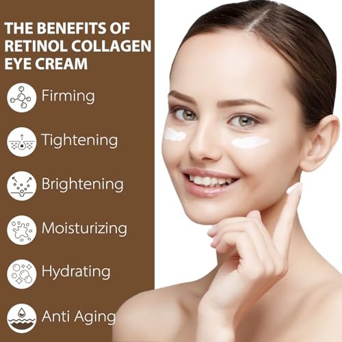 IREV Eye Cream with Retinol, Collagen, Avocado, Caffeine & Vitamin C – Anti-Aging & Hydrating Moisturizer for Dark Circles & Puffiness (1.7 Fl Oz) - görsel 4