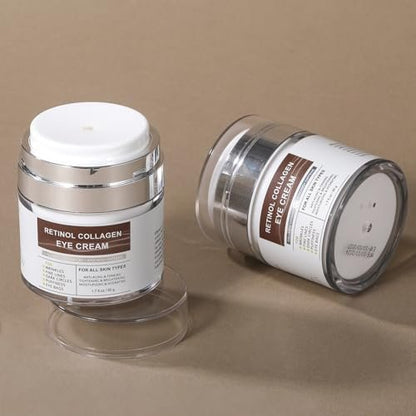 IREV Eye Cream with Retinol, Collagen, Avocado, Caffeine & Vitamin C – Anti-Aging & Hydrating Moisturizer for Dark Circles & Puffiness (1.7 Fl Oz)