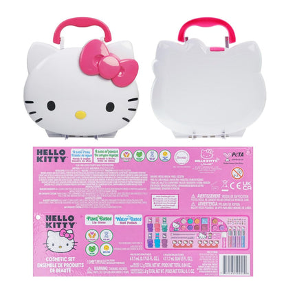 Hello Kitty Face Light-Up Makeup Vanity Set for Girls – Nail, Eye & Lip Accessories, Ages 3+ Avelisse