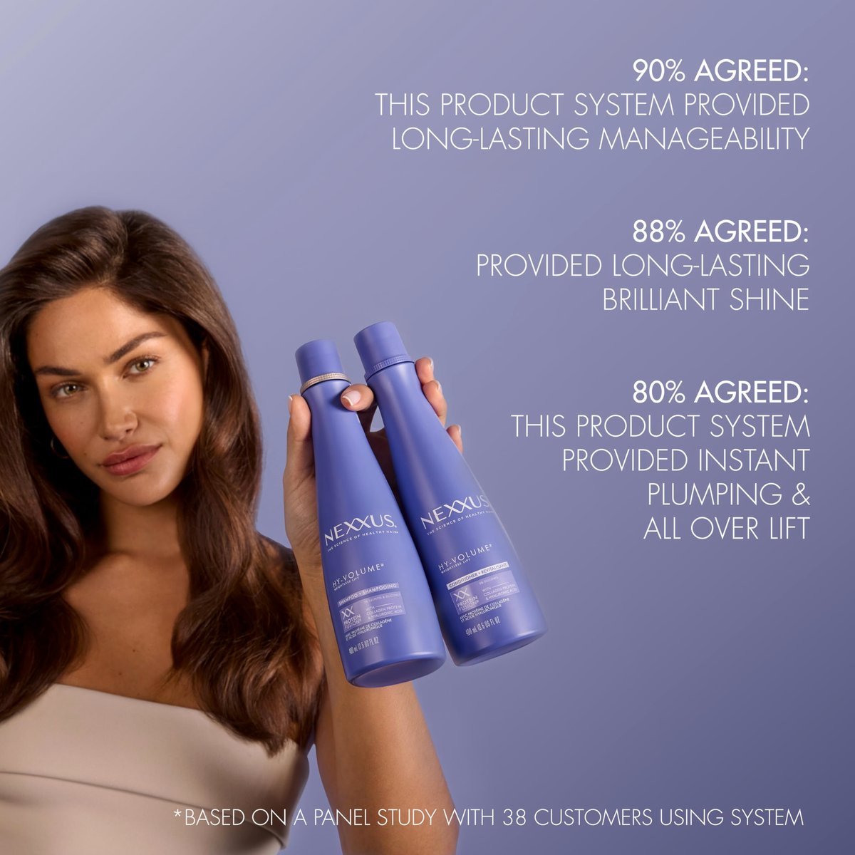 Nexxus Hy-Volume Weightless Lift Conditioner Protein Fusion with Collagen Protein & Hyaluronic Acid for Flat & Limp Hair, 48 Hours of Volume, 13.5 Fl Oz Avelisse