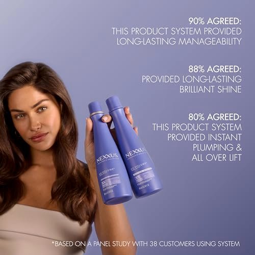 Nexxus Hy-Volume Weightless Lift Conditioner Protein Fusion with Collagen Protein & Hyaluronic Acid for Flat & Limp Hair, 48 Hours of Volume, 13.5 Fl Oz Avelisse