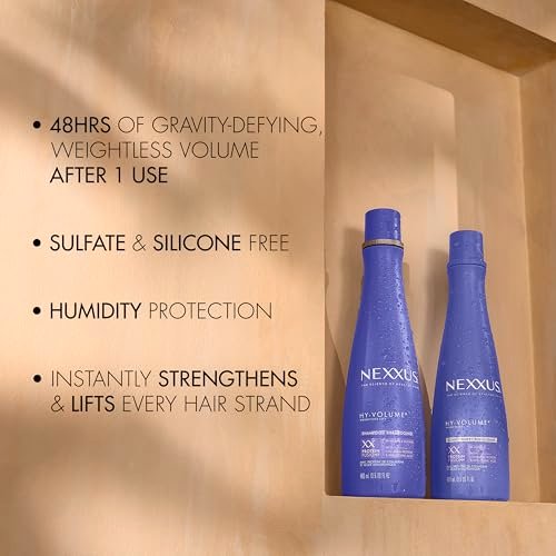 Nexxus Hy-Volume Weightless Lift Conditioner Protein Fusion with Collagen Protein & Hyaluronic Acid for Flat & Limp Hair, 48 Hours of Volume, 13.5 Fl Oz Avelisse