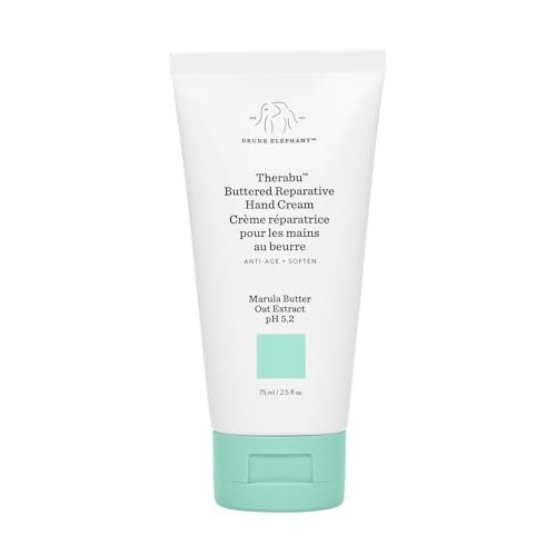 Drunk Elephant Therabu Buttered Reparative Hand Cream - 75 ml | Clean Clinical Skincare, Cruelty-Free, Dermatologist-Tested, Fragrance-Free Avelisse