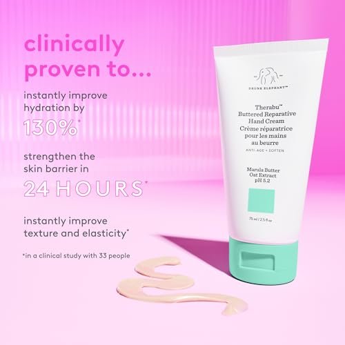 Drunk Elephant Therabu Buttered Reparative Hand Cream - 75 ml | Clean Clinical Skincare, Cruelty-Free, Dermatologist-Tested, Fragrance-Free Avelisse