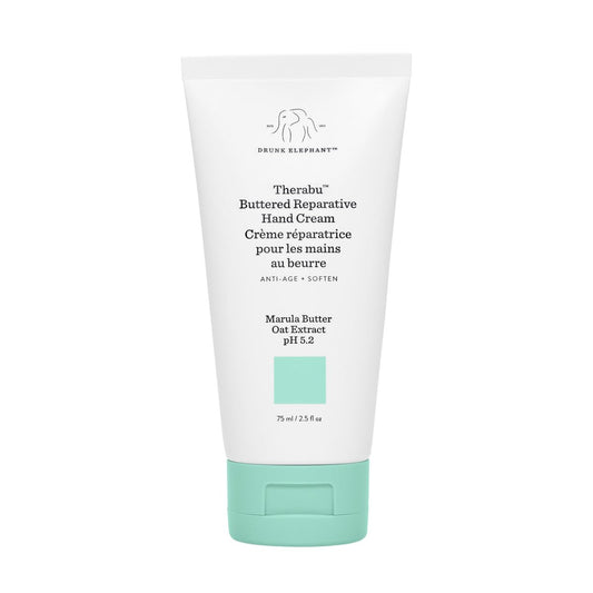 Drunk Elephant Therabu Buttered Reparative Hand Cream - 75 ml | Clean Clinical Skincare, Cruelty-Free, Dermatologist-Tested, Fragrance-Free Avelisse