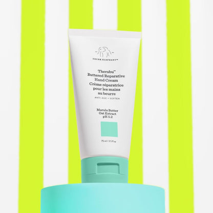 Drunk Elephant Therabu Buttered Reparative Hand Cream - 75 ml | Clean Clinical Skincare, Cruelty-Free, Dermatologist-Tested, Fragrance-Free Avelisse