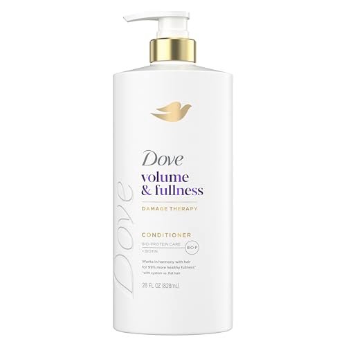 Dove Volume & Fullness Conditioner for Fine, Thin Hair with Biotin & Bio-Protein Care Technology, 28 Fl Oz - görsel 2