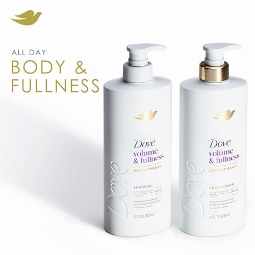 Dove Volume & Fullness Conditioner for Fine, Thin Hair with Biotin & Bio-Protein Care Technology, 28 Fl Oz - görsel 4