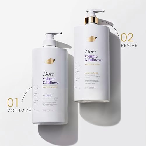Dove Volume & Fullness Conditioner for Fine, Thin Hair with Biotin & Bio-Protein Care Technology, 28 Fl Oz - görsel 14