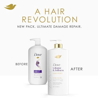 Dove Volume & Fullness Conditioner for Fine, Thin Hair with Biotin & Bio-Protein Care Technology, 28 Fl Oz