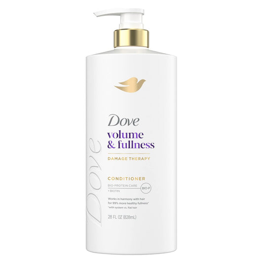 Dove Volume & Fullness Conditioner for Fine, Thin Hair with Biotin & Bio-Protein Care Technology, 28 Fl Oz