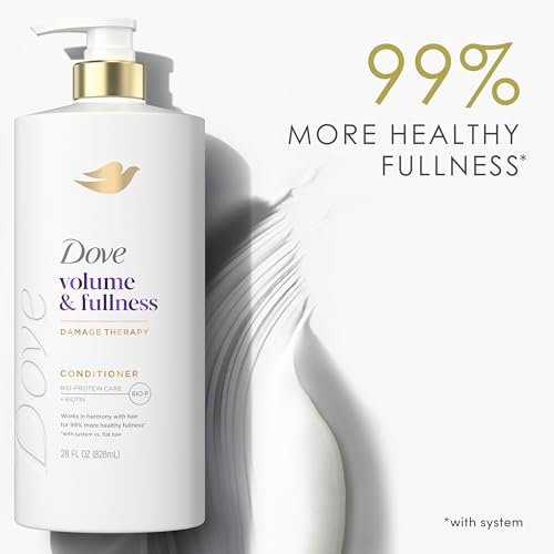 Dove Volume & Fullness Conditioner for Fine, Thin Hair with Biotin & Bio-Protein Care Technology, 28 Fl Oz - görsel 18