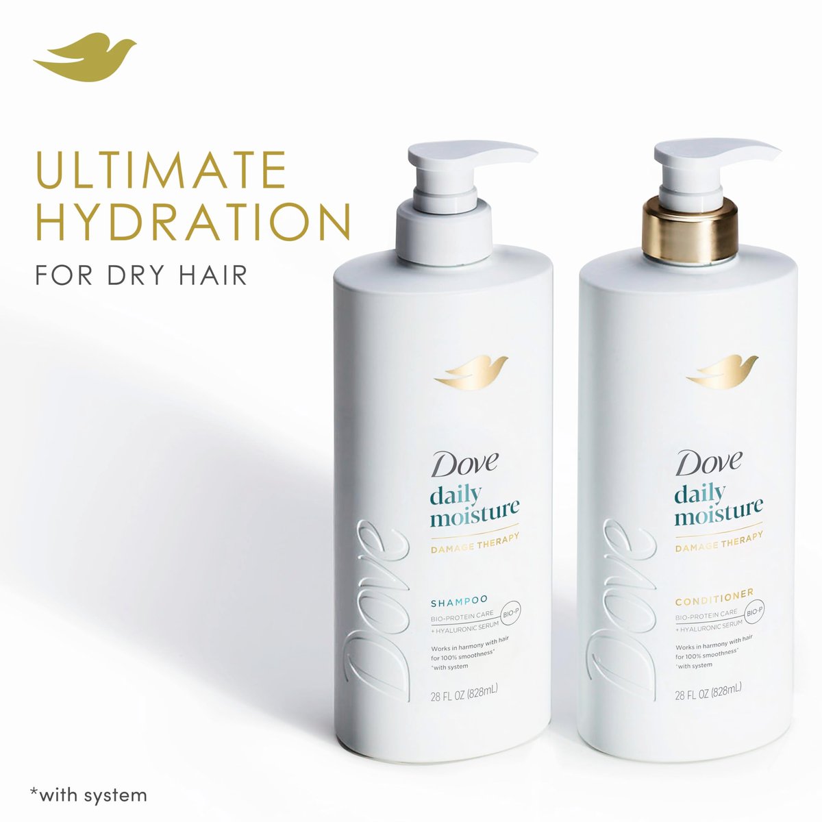 Dove Conditioner Coconut & Hydration for Dry Hair with Bio-Protein Care Technology and Coconut Oil, 28 Fl Oz - görsel 6