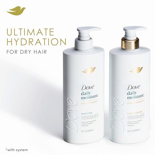 Dove Conditioner Coconut & Hydration for Dry Hair with Bio-Protein Care Technology and Coconut Oil, 28 Fl Oz - görsel 5