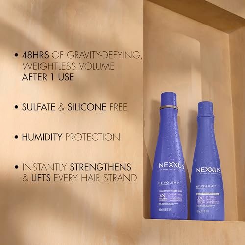 Nexxus Hy-Volume Cloud Foam Hair Foam for Lift and Volume, Flat & Limp Hair, Styling Foam with Hyaluronic Acid, 5.5 fl oz Avelisse