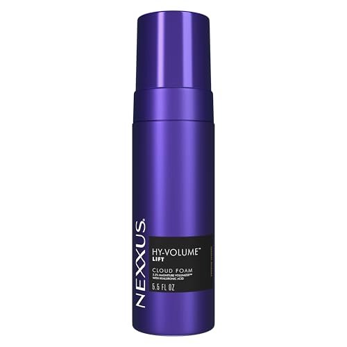 Nexxus Hy-Volume Cloud Foam Hair Foam for Lift and Volume, Flat & Limp Hair, Styling Foam with Hyaluronic Acid, 5.5 fl oz Avelisse