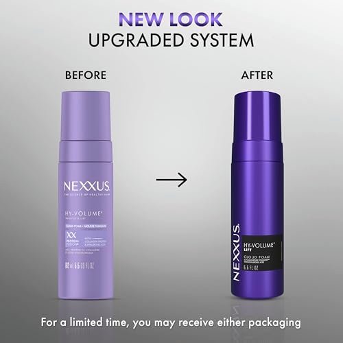 Nexxus Hy-Volume Cloud Foam Hair Foam for Lift and Volume, Flat & Limp Hair, Styling Foam with Hyaluronic Acid, 5.5 fl oz Avelisse