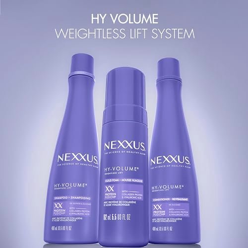 Nexxus Hy-Volume Cloud Foam Hair Foam for Lift and Volume, Flat & Limp Hair, Styling Foam with Hyaluronic Acid, 5.5 fl oz Avelisse