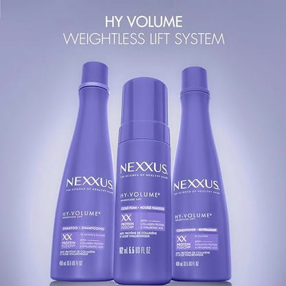 Nexxus Hy-Volume Cloud Foam Hair Foam for Lift and Volume, Flat & Limp Hair, Styling Foam with Hyaluronic Acid, 5.5 fl oz Avelisse