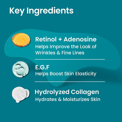 NURIVE Advanced Wrinkle Patches 20ct - Large (Forehead) | Invisible Overnight Wrinkle Tape with Retinol & Collagen for Smile Lines & Frown Lines Avelisse