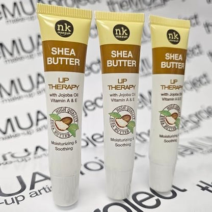 3 Pack Bundle of Shea Butter Lip Therapy for Moisturizing, Soothing and Nourishing Dry and Chapped Lips