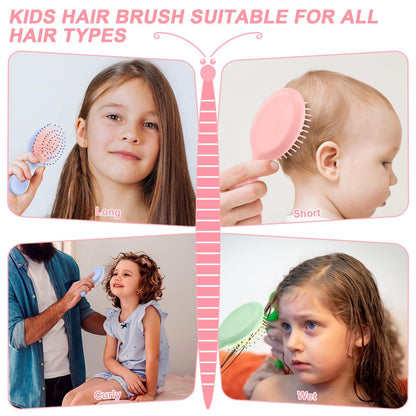 HOFASON 6-Pack Mini Wet Hair Brush – Bulk Stocking Stuffers for Women, Teens, Girls | Travel & Party Favors